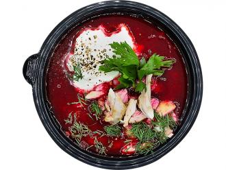 Борщ с курицей