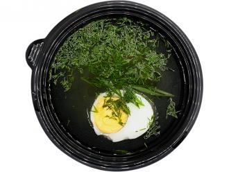 Бульон говяжий с яйцом