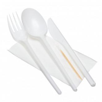 Набор Ложка,вилка,нож,зубочистка,салфетка Набор Ложка,вилка,нож,зубочистка,салфетка