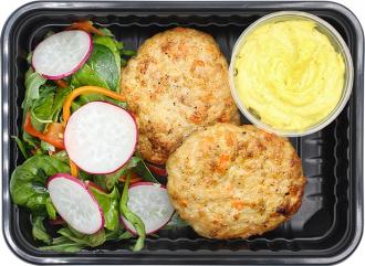 Оладьи из курицы с соусом карри